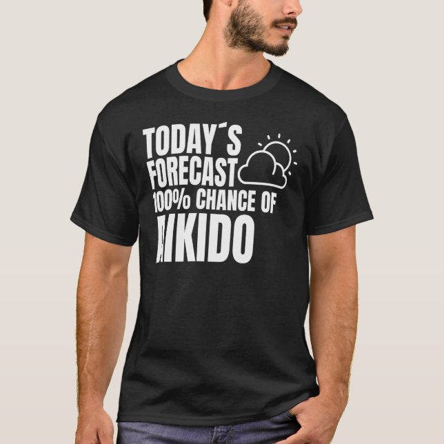 Camiseta Aikido dizendo roupas marciais japonesas Aikido (Frente)