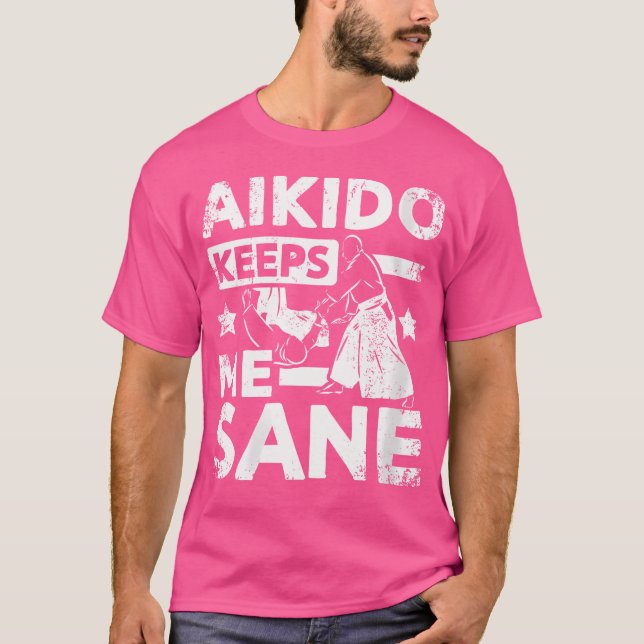 Camiseta Aikido Me Mantém Sane (Frente)