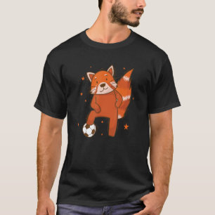 Camiseta Ailuridae jogando futebol urso gato bambu