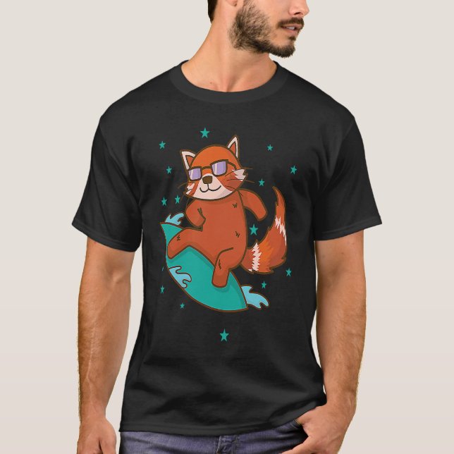 Camiseta Ailuridae surfing Bear Cat Lower Panda (Frente)