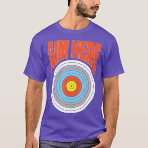 Camiseta Aim Aqui Darts Dart Drowing Dartboard