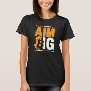 Camiseta Aim Big Blockchain Crypto Currency Bitmoney