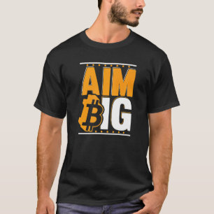 Camiseta Aim Big Blockchain Crypto Currency Bitmoney