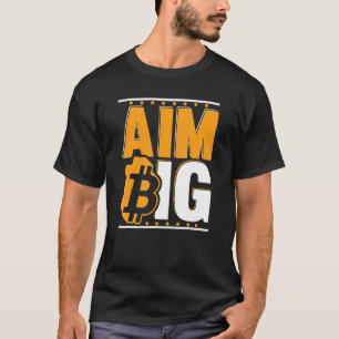 Camiseta Aim Big Blockchain Crypto Currency Bitmoney