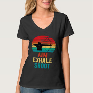 Camiseta Aim Exale Disparar Arco de Arrasto Caça Homens Caç