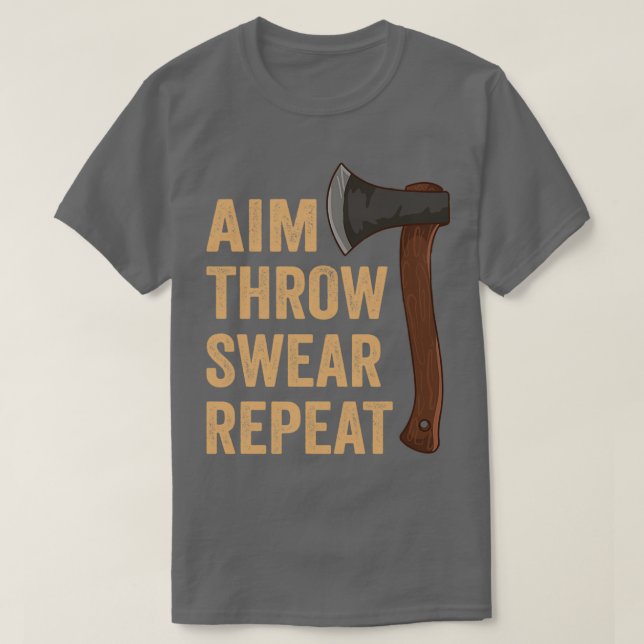 Camiseta Aim Jogar Suor Repetir Ax Jogando Lumberjack (Frente do Design)