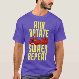 Camiseta Aim Rotate Swear Repetir Ax Engraçado Jogando 3