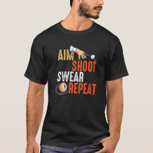 Camiseta Aim Shoot Jure Repetições Billards E Piscina