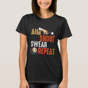 Camiseta Aim Shoot Jure Repetições Billards E Piscina