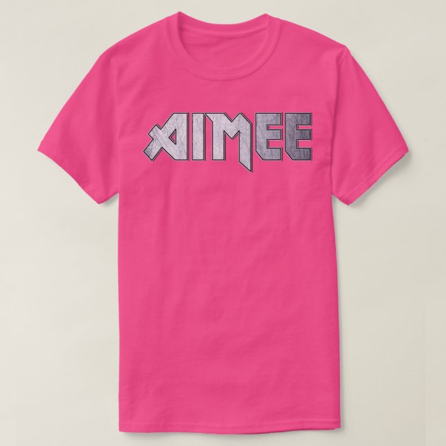 Camiseta Aimee de metais pesados (Frente do Design)
