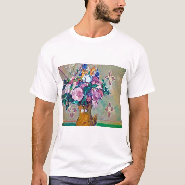 Camiseta Ainda com Flores, Paul Cezanne (Frente)