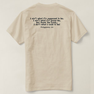 Camiseta Ainda está trabalhando em mim!