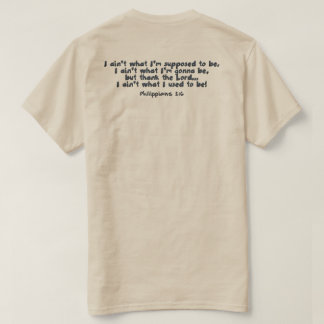 Camiseta Ainda está trabalhando em mim!