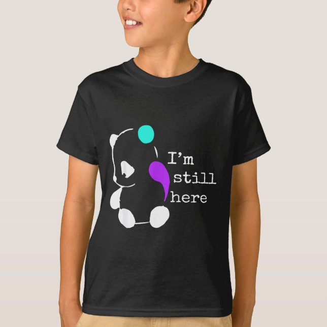Camiseta Ainda Estou Aqui - Presente Ponto e Vírgula Preven (Frente)