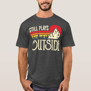 Camiseta Ainda joga fora do Funny Vintage Camping e Hiki
