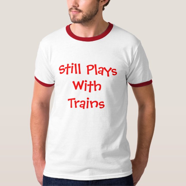 Camiseta Ainda jogos com trens (Frente)