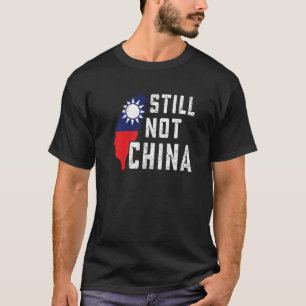 Camiseta Ainda Não Chinês Mapa De Bandeiras De Taiwan Apoio