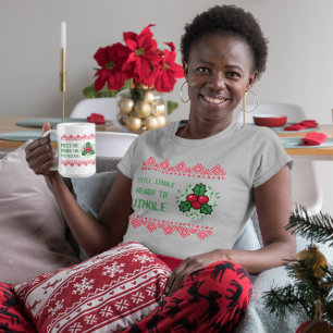 Camiseta Ainda Solteira Pronta Para Jingle Piada Natal Mulh