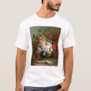 Camiseta Ainda vida com flores e partitura