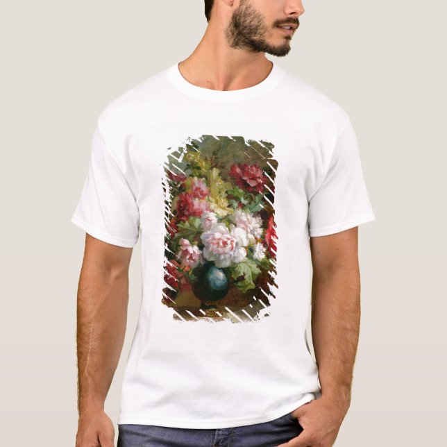 Camiseta Ainda vida com flores e partitura (Frente)
