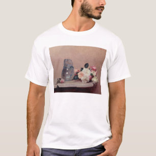 Camiseta Ainda vida com rosas, 1889 (óleo em canvas)