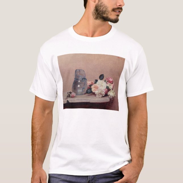Camiseta Ainda vida com rosas, 1889 (óleo em canvas) (Frente)