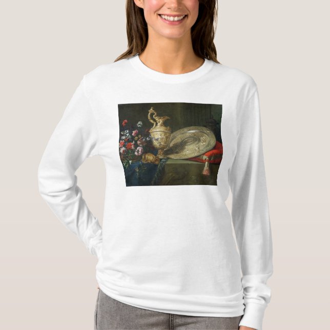 Camiseta Ainda vida com um Ewer dourado (Frente)