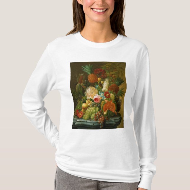 Camiseta Ainda vida com um melão e as uvas (Frente)