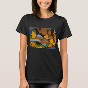 Camiseta Ainda vida com uma guitarra