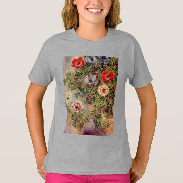 Camiseta Ainda-Vida de Claude Monet com os presentes do (Frente)