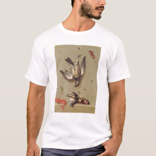Camiseta Ainda vida dos pássaros e das cerejas inoperantes