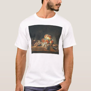 Camiseta Ainda vida dos pêssegos, loucos, uvas