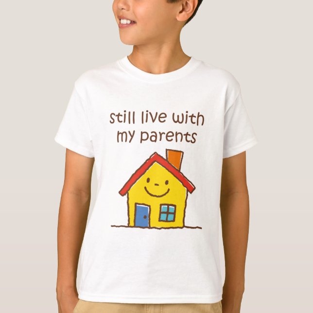 Camiseta Ainda viva com meus pais (Frente)