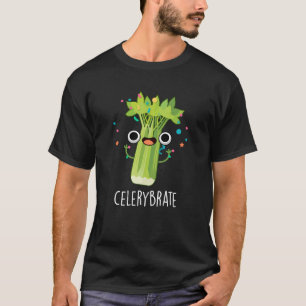 Camiseta Aipo Funny Veggie Celery Pun Dark BG
