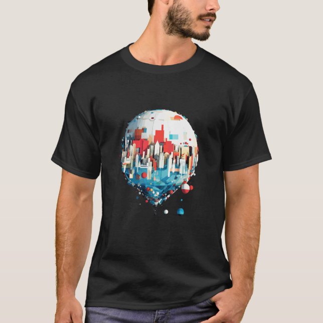 Camiseta Air Ballon Discovery Viagem Landscape Beauty Sky (Frente)