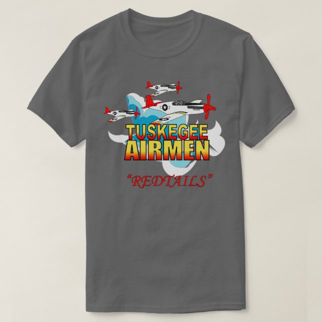 Camiseta Air Corp Tuskegee Airboys Redtails 3AC X (Frente do Design)