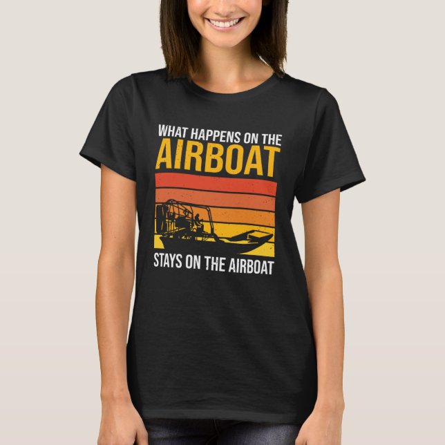 Camiseta Air cushion boat airboat (Frente)