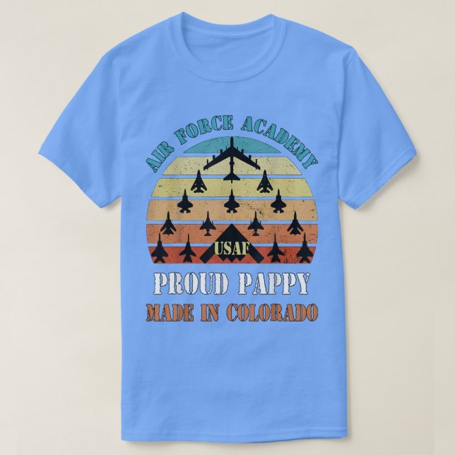Camiseta Air Force Academy Daddy And Daughter Proud USAF Pa (Frente do Design)