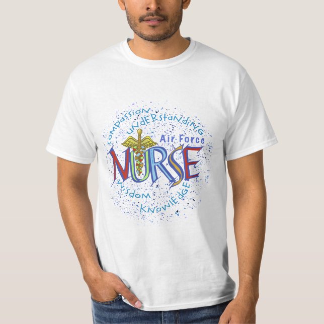 Camiseta Air Force Nurse Motto (Frente)