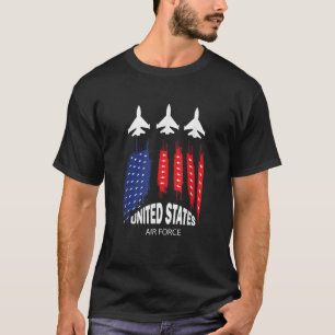 Camiseta Air Force US Veterans 4 de julho American Flag