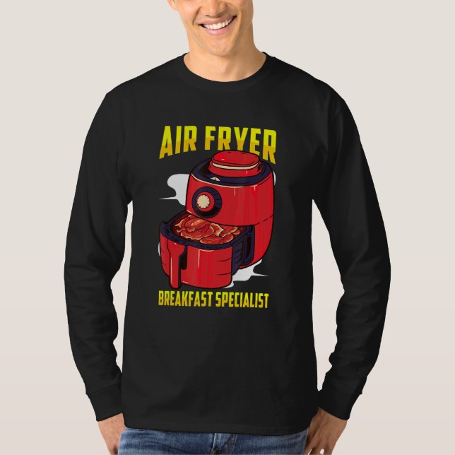 Camiseta Air Fryer Inspirou Bacon Air Frying Relacionada Co (Frente)