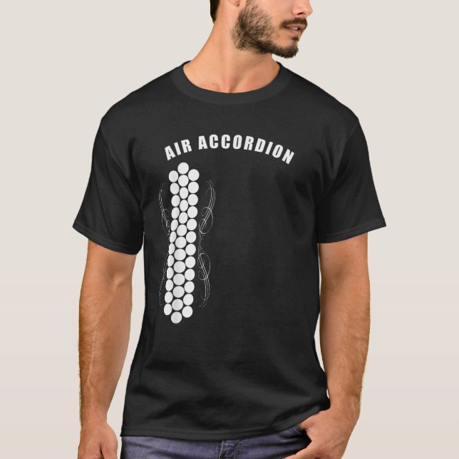 Camiseta Air Mime Invisible Pretende Accordion Music Imagin (Frente)