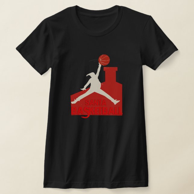 Camiseta  AIR SANTA – Funny Xmas Basketball Tshirt (Postura )