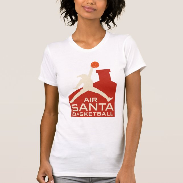 Camiseta  AIR SANTA – Funny Xmas Basketball Tshirt (Frente)