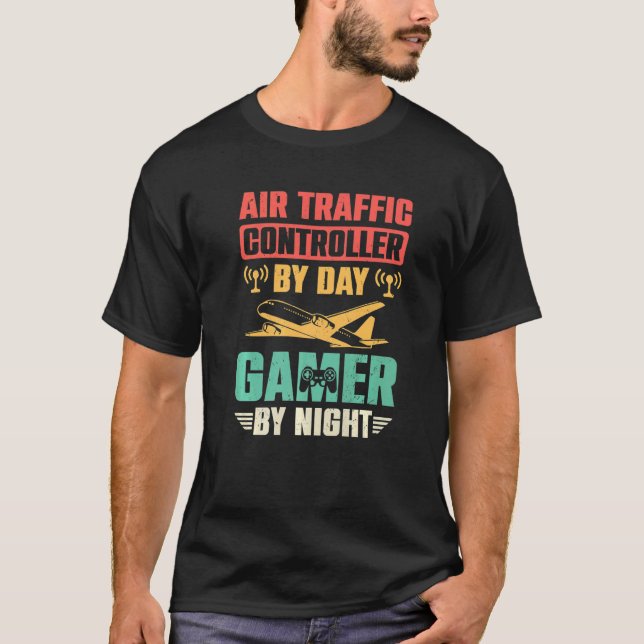 Camiseta Air Traffic Controller  Gaming  Air Marshal Gamer  (Frente)