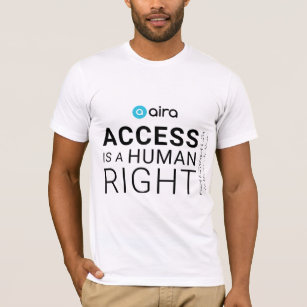 Camiseta Aira Access é um direito humano