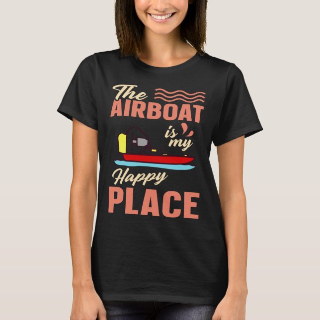 Camiseta Airboat Fanboat Rc Hydroplane Racing Swamp Boat Ri (Frente)