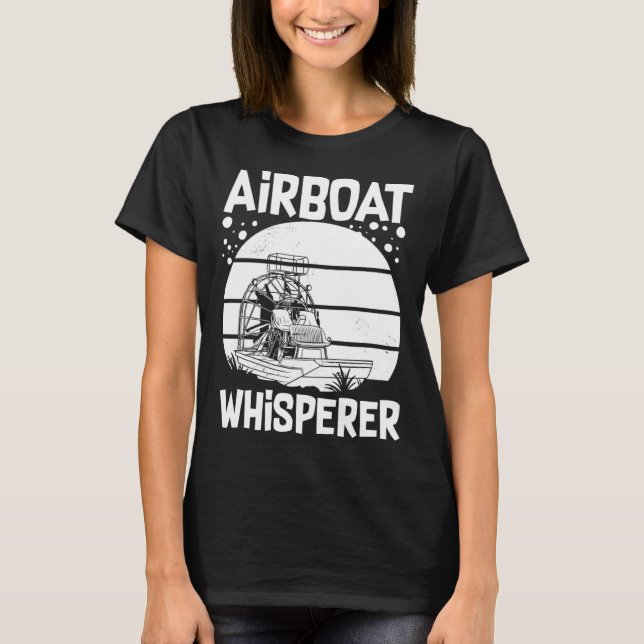 Camiseta Airboat Fanboat Rc Hydroplane Racing Swamp Boat Ri (Frente)