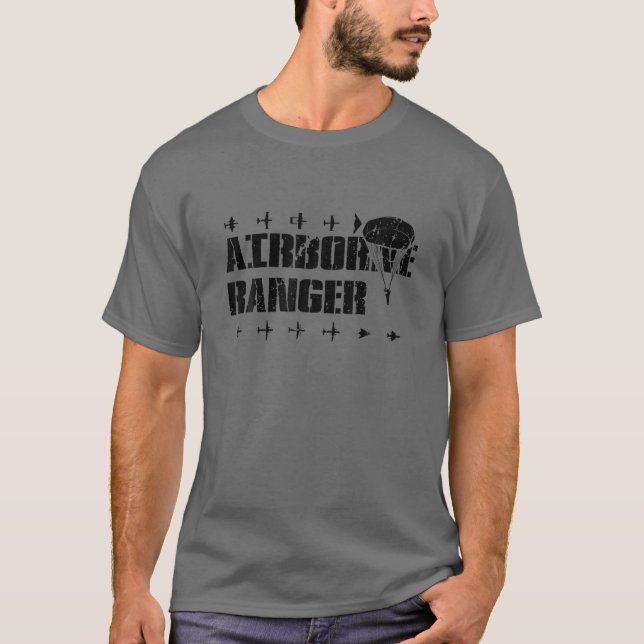 Camiseta Airborne Ranger Paratrooper Army (Frente)