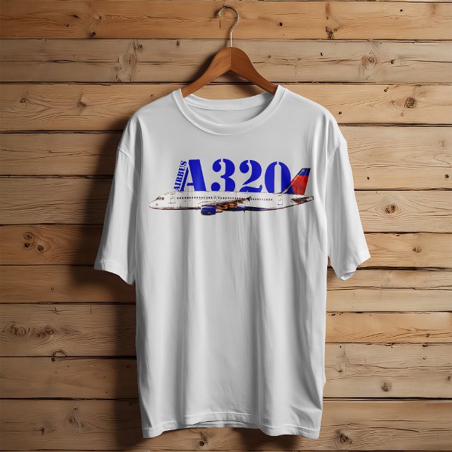 Camiseta Airbus a320 Avião Desenho de Aquarela (Criador carregado)